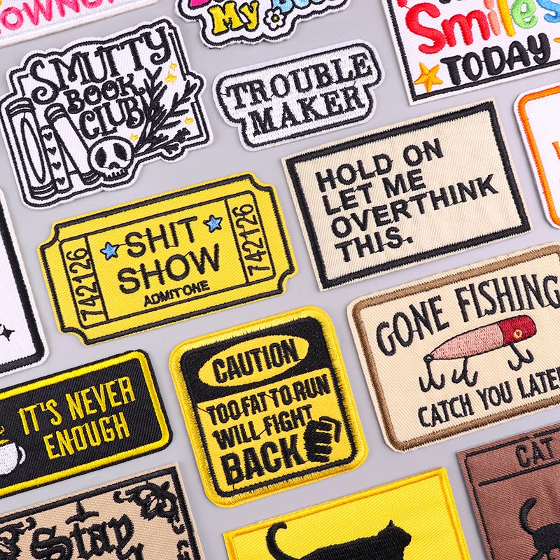 Book Club Iron On Patches