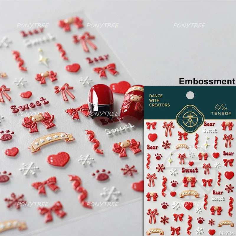 5D Elegant Nail Art Stickers