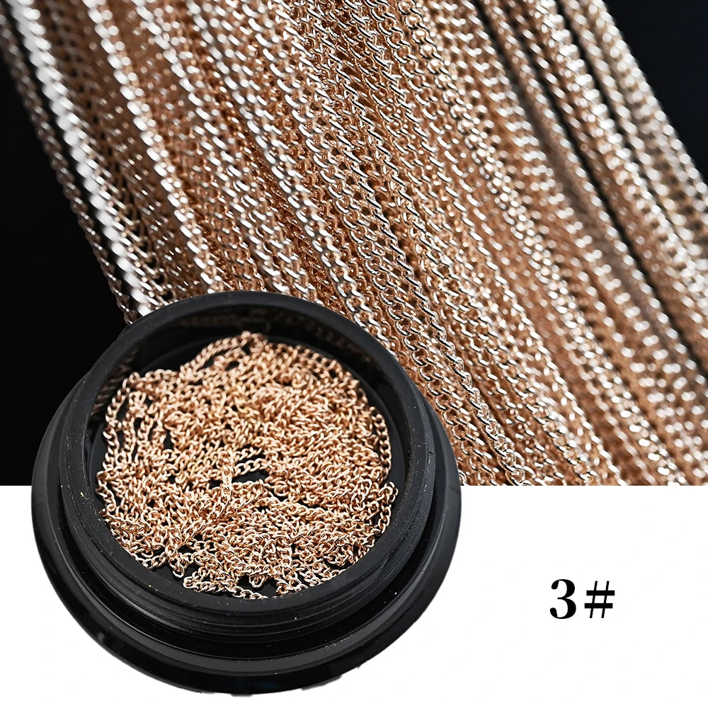 100CM Metal Chain Nail Art