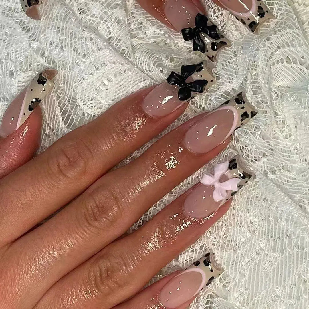 24pcs Press on Nails Short