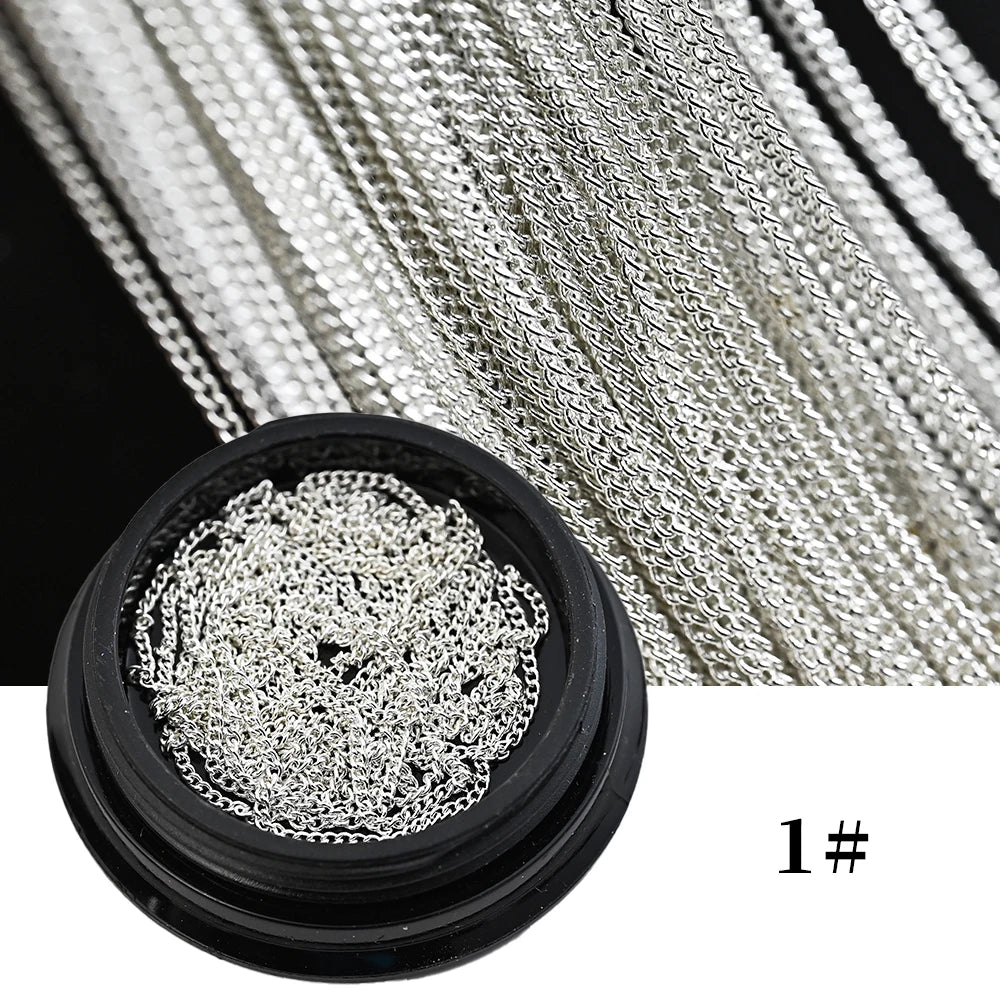 100CM Metal Chain Nail Art