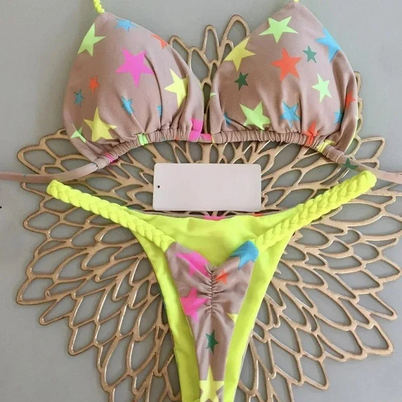 Swimwear Women Printed Bikini Set