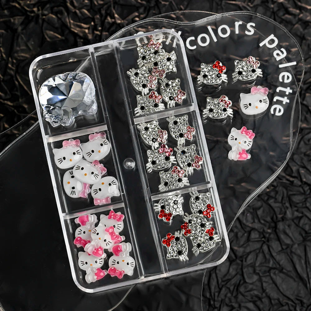 Hello Kitty Nail Charms Kawaii