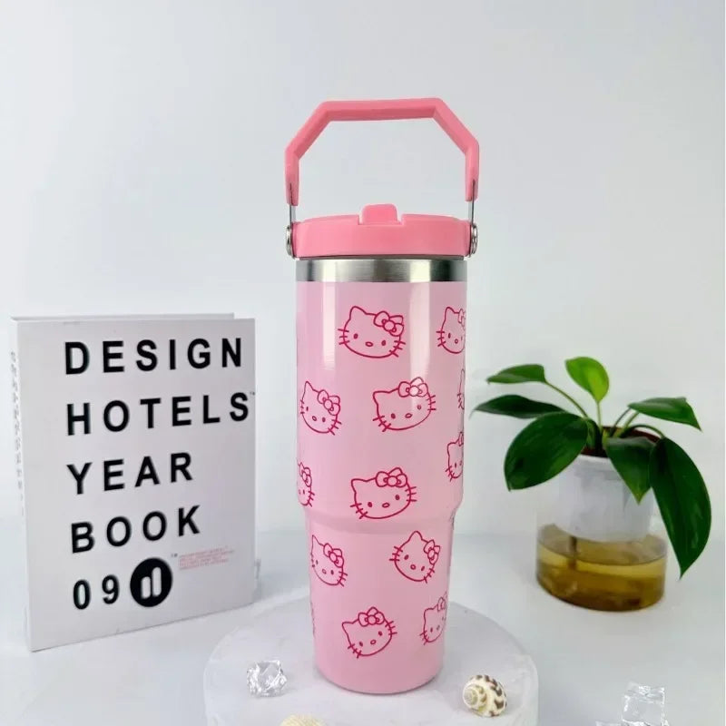 Kawaii Hello Kitty High-capacity Stainless Steel Vacuum Cup