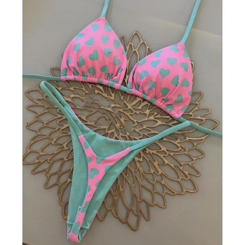 Swimwear Women Printed Bikini Set