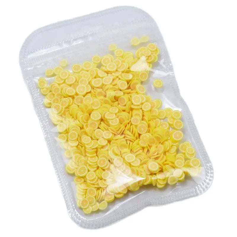 Nail Fruit Slices Polymer Clay 3D