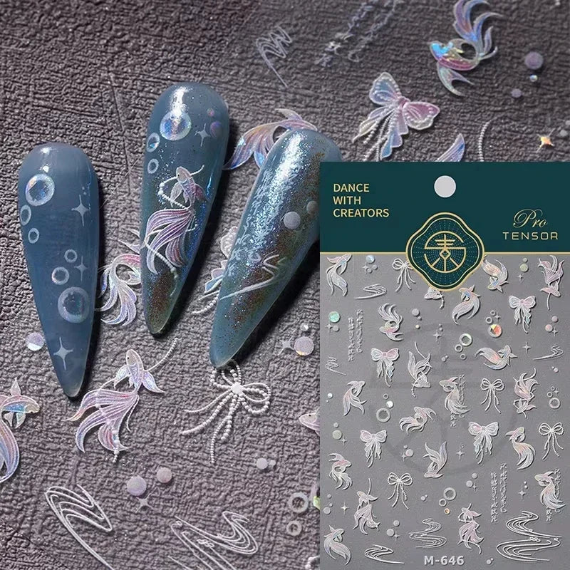 5D Elegant Nail Art Stickers