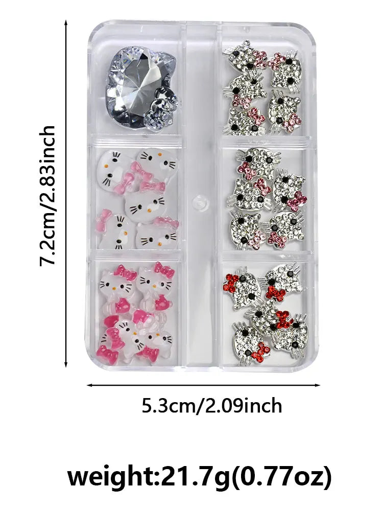 Hello Kitty Nail Charms Kawaii
