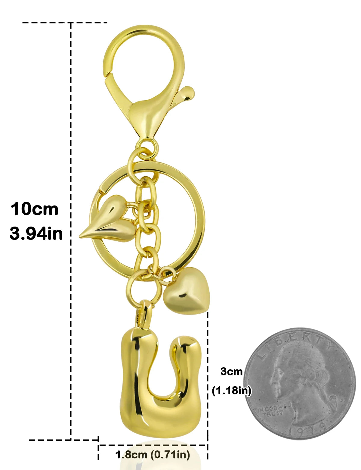 Bubble Letter Keychain