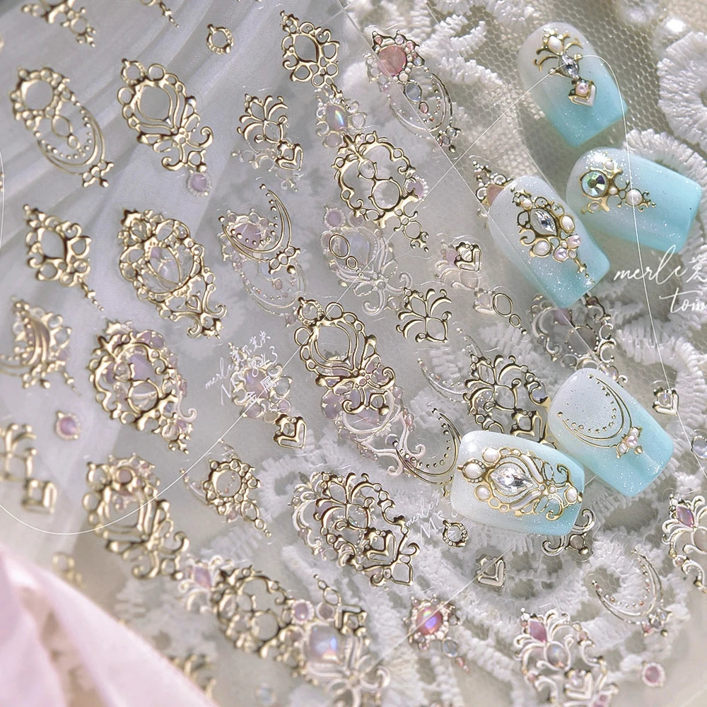 Gorgeous Gemstone Luxury 5D Nail Art Stickers