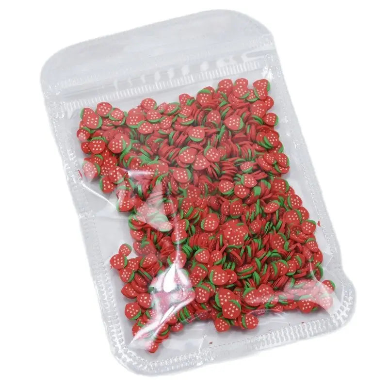 Nail Fruit Slices Polymer Clay 3D