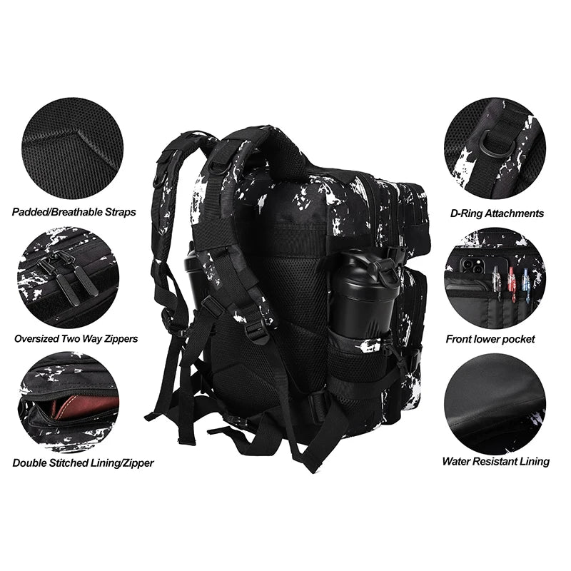 25L Tactical Backpack GYM Bag