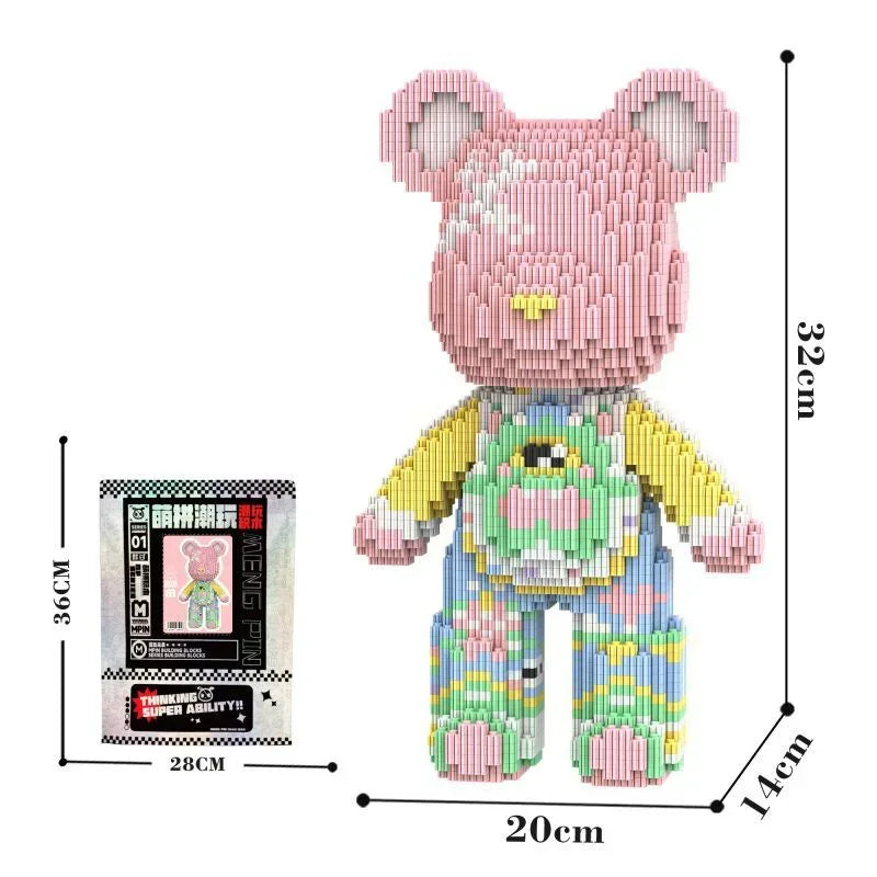 3D Kawaii Bear Diamond Building Block