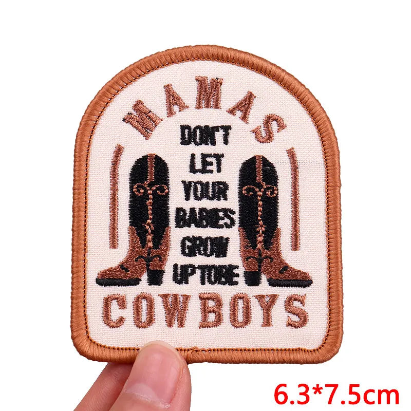 Personality Slogan Embroidered Patches