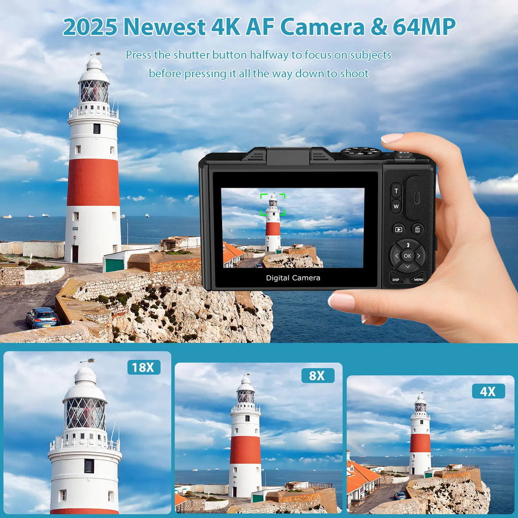 4K Digital Camera Vlogging Camera