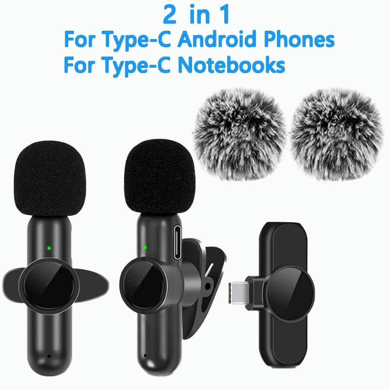 2.4G Wireless Lavalier Noise Cancelling Microphone