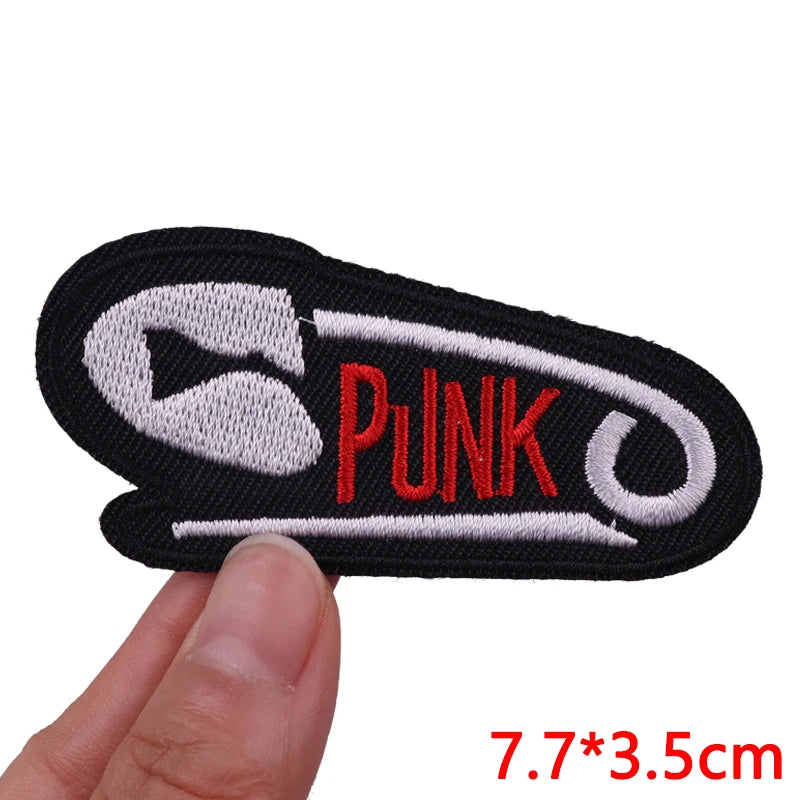 Personality Slogan Embroidered Patches