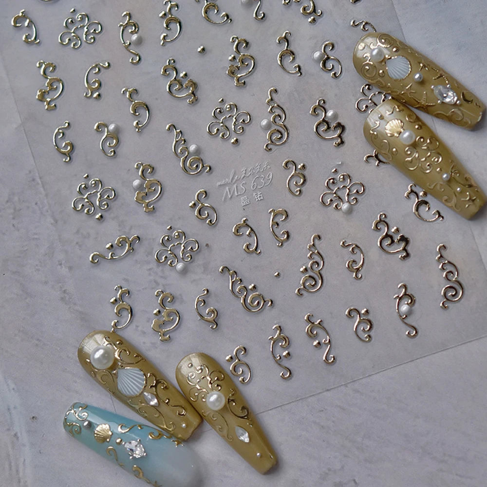 Gorgeous Gemstone Luxury 5D Nail Art Stickers