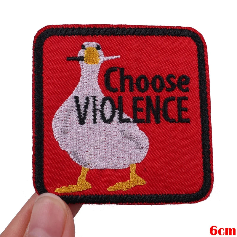 Personality Slogan Embroidered Patches