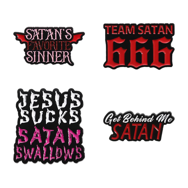 Funny Humorous Daily Proverbs Enamel Pins