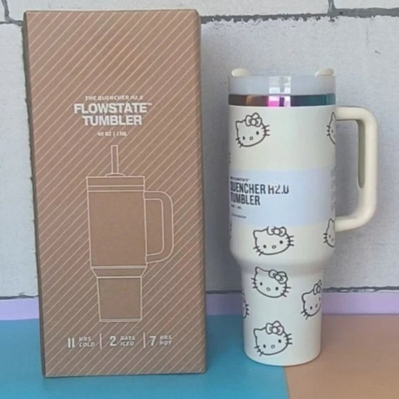 40oz Hello Kitty Stainless Steel Insulated Cup Kawaii