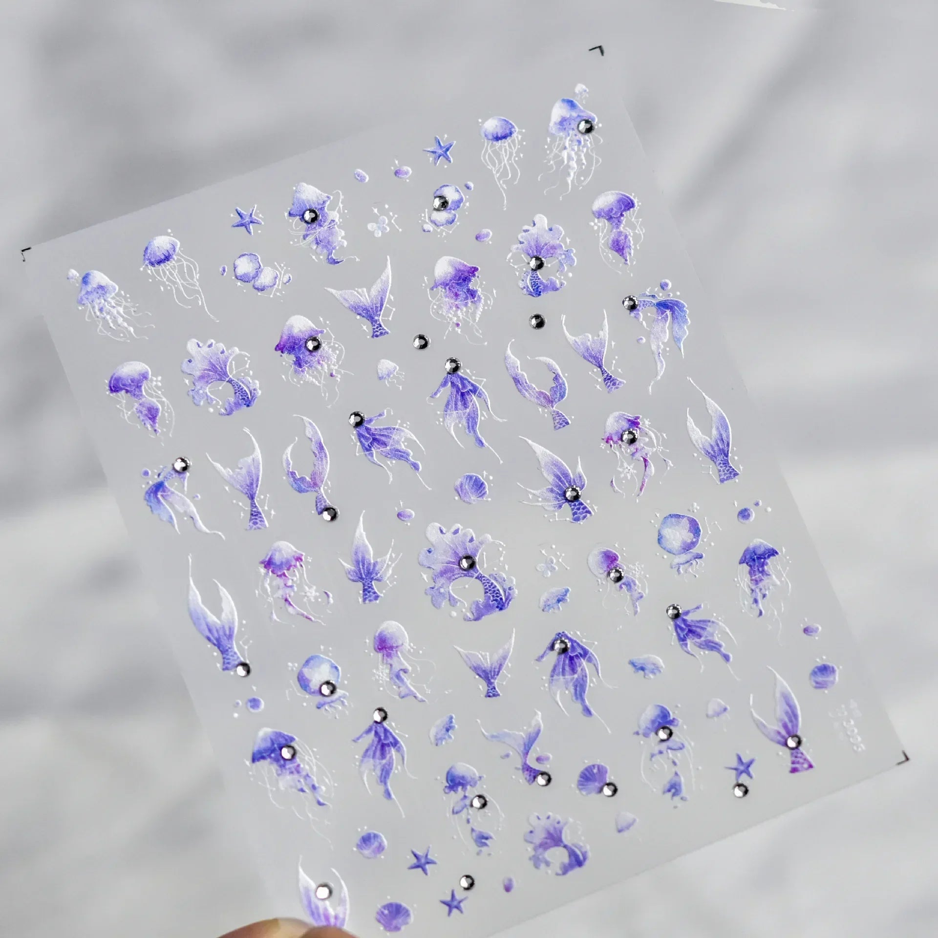 Goldfish Cavort Water 5D Nail Art Stickers Manicure Decal