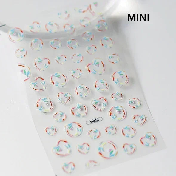 Goldfish Cavort Water 5D Nail Art Stickers Manicure Decal