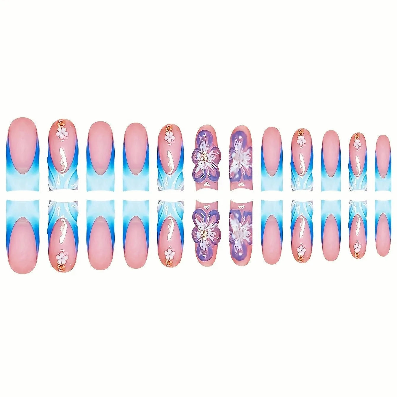 Press On Nails 3D Flower