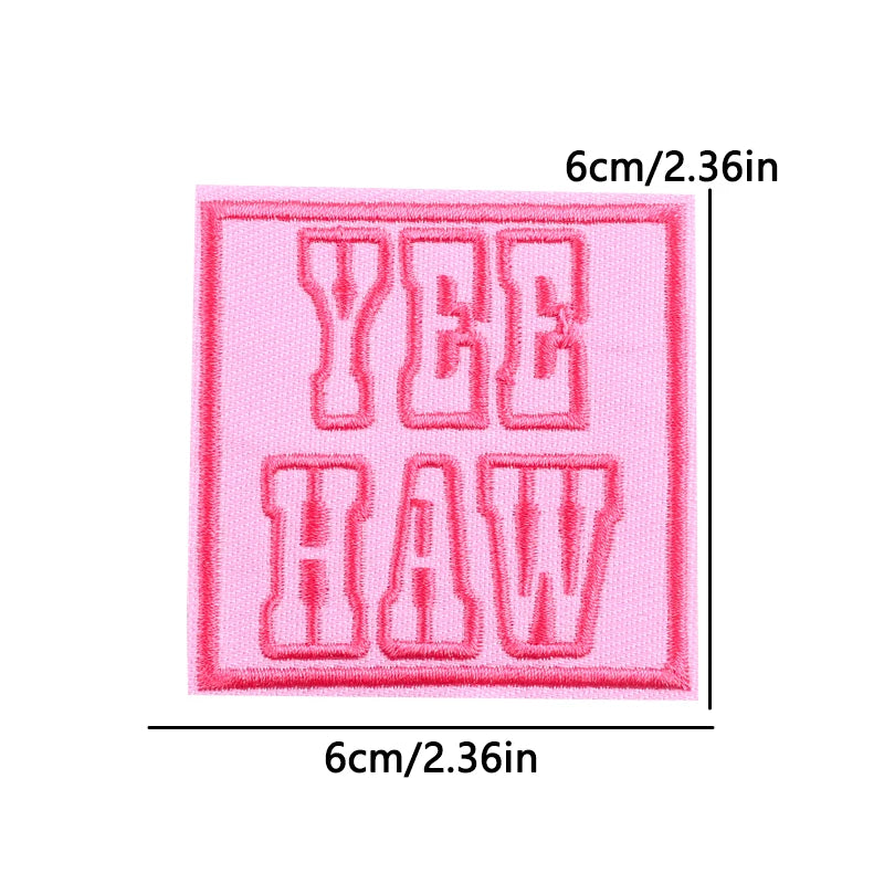 Personality Slogan Embroidered Patches