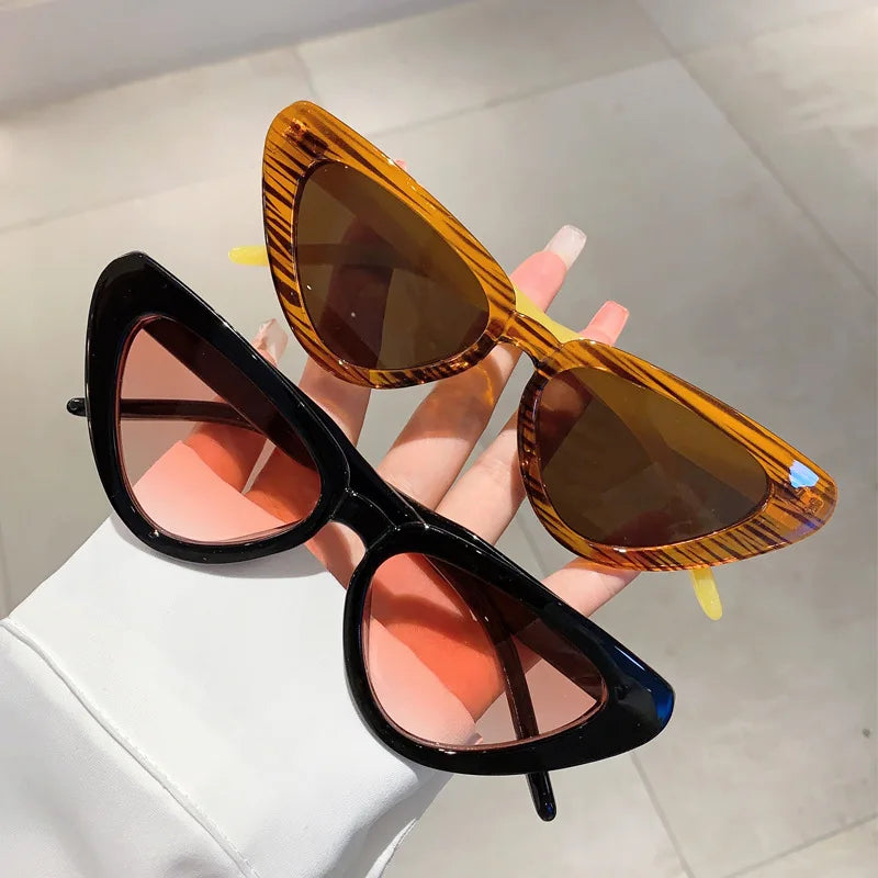 Vintage Triangle Cat Eye Sunglasses