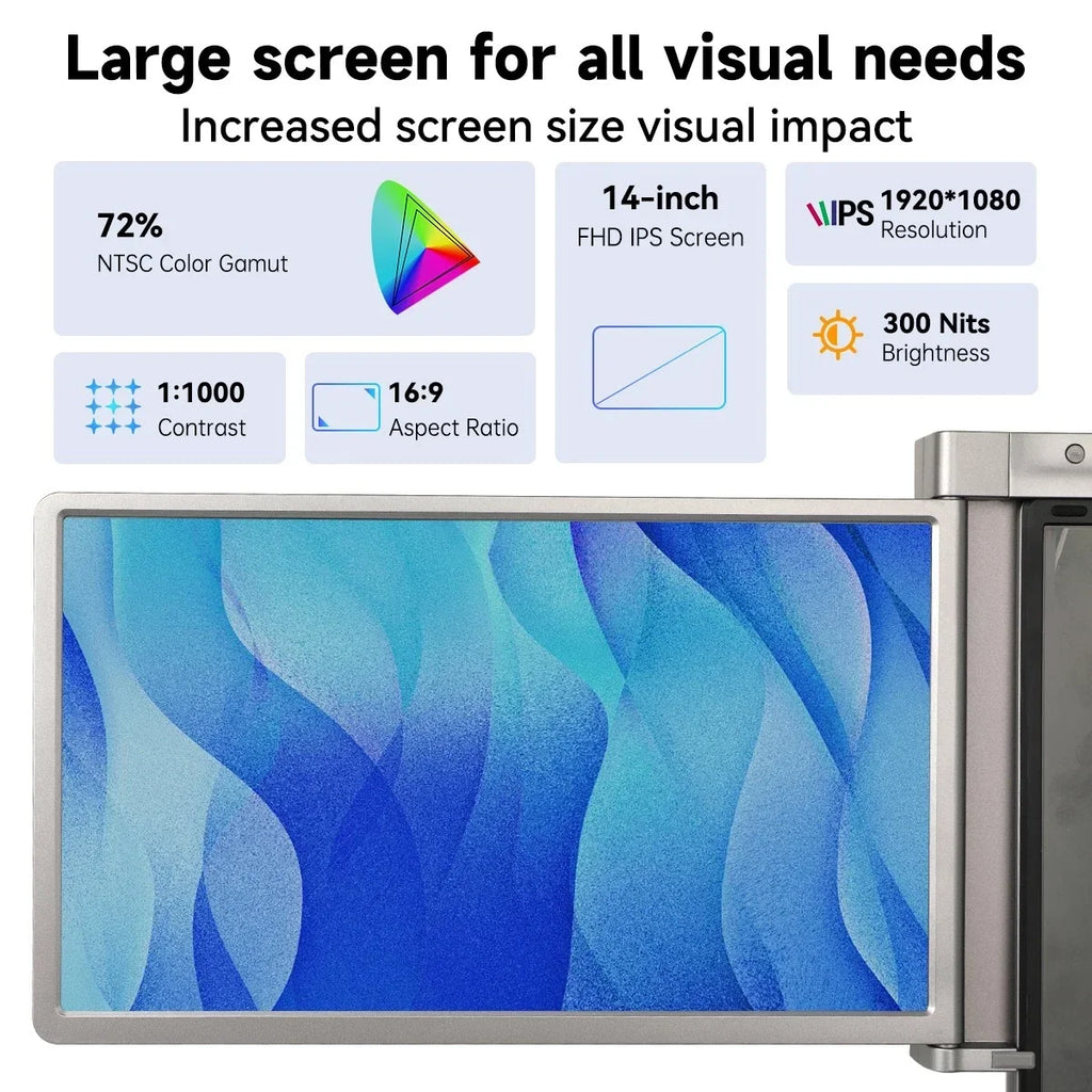 14.1‘’ Laptops Screen Extender