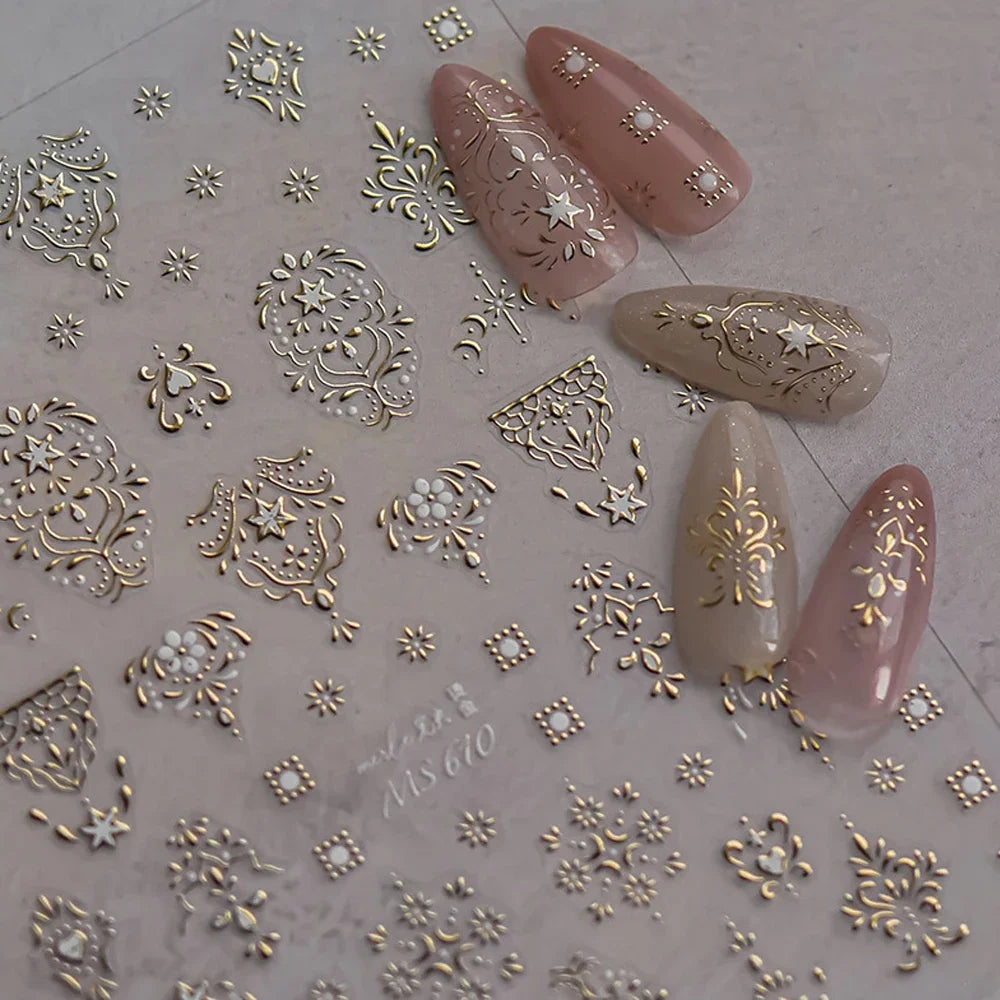 Gorgeous Gemstone Luxury 5D Nail Art Stickers