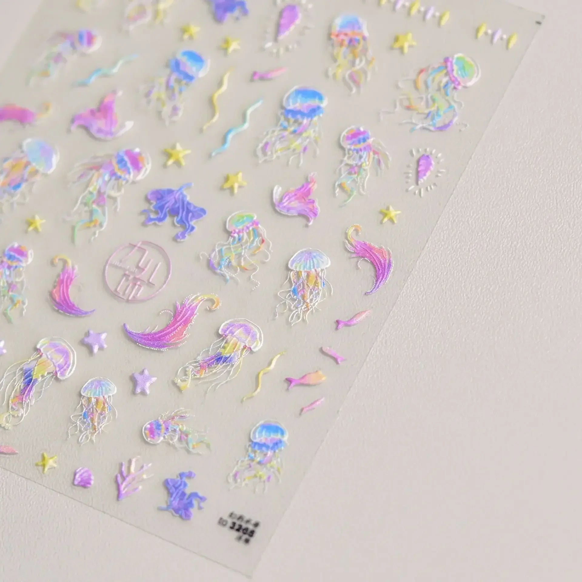 Goldfish Cavort Water 5D Nail Art Stickers Manicure Decal