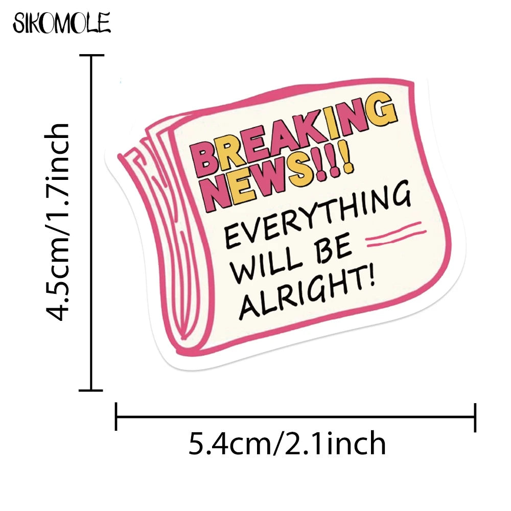 10/30/50pcs Pink Graffiti Stickers