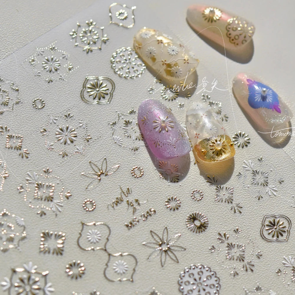 Gorgeous Gemstone Luxury 5D Nail Art Stickers