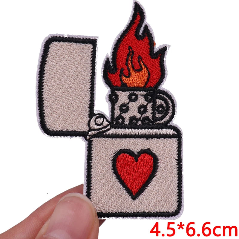 Personality Slogan Embroidered Patches