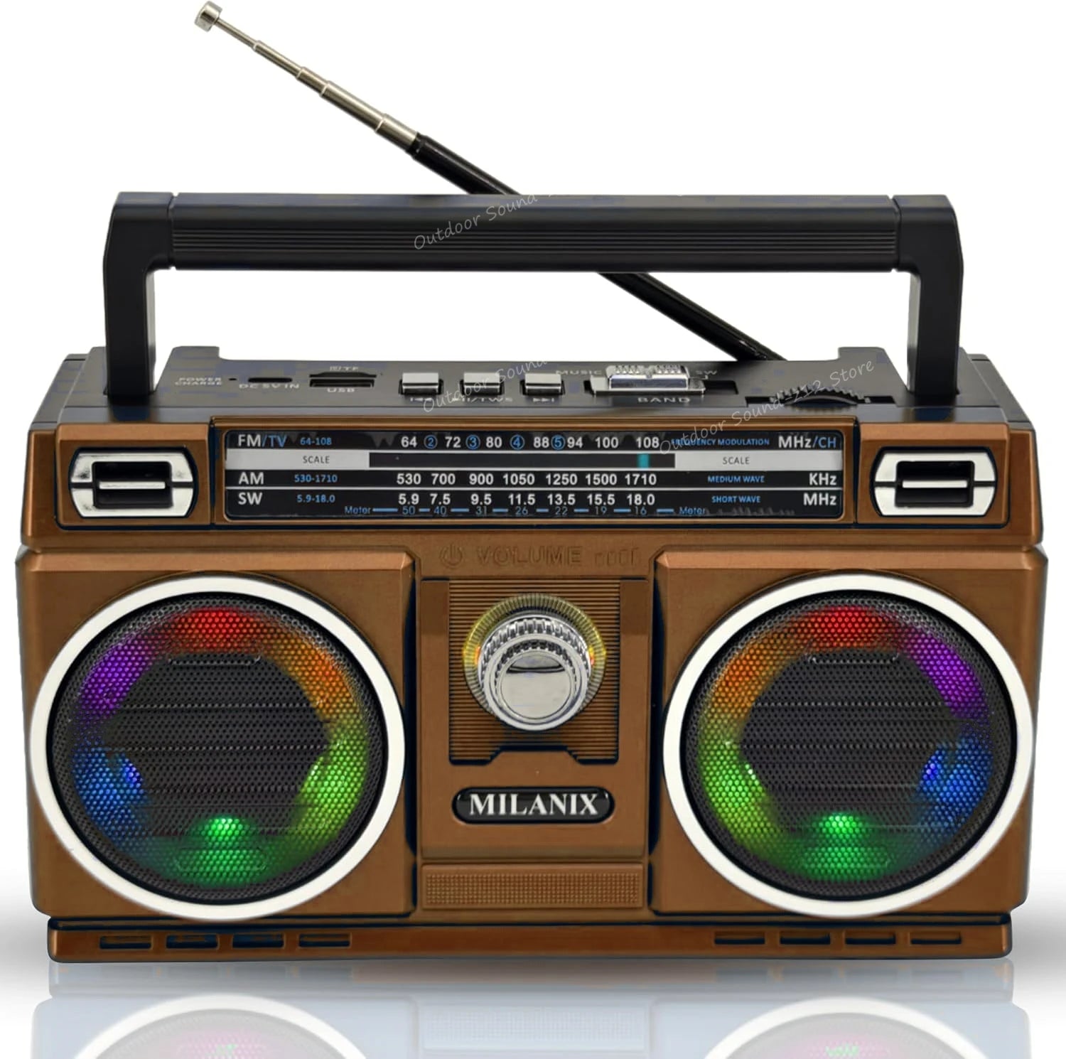 Transistor Radio Rechargeable Battery-Operated