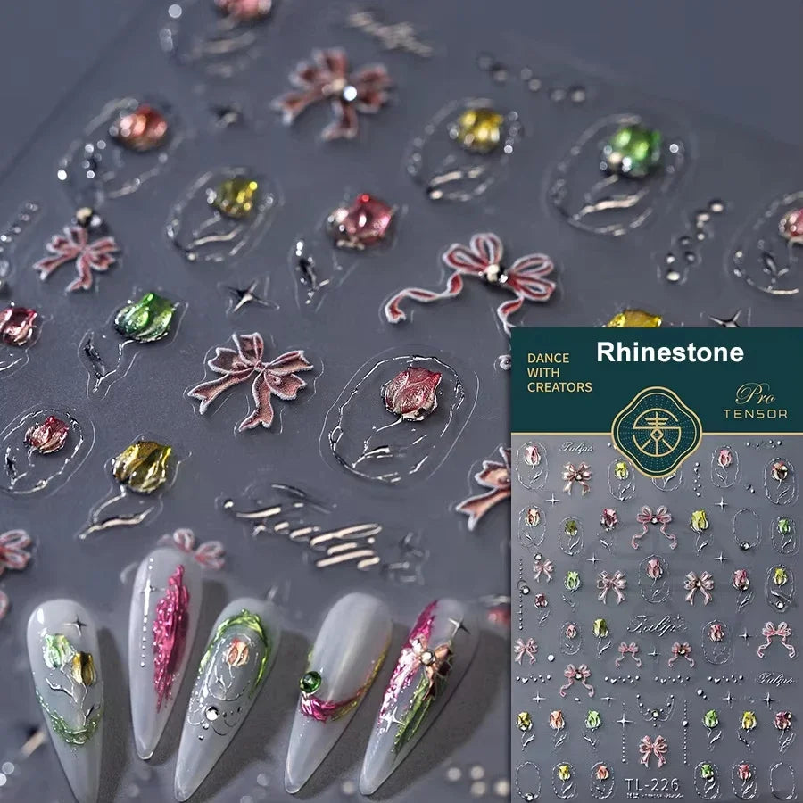 5D Elegant Nail Art Stickers
