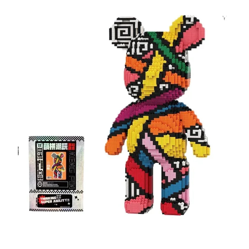 3D Kawaii Bear Diamond Building Block