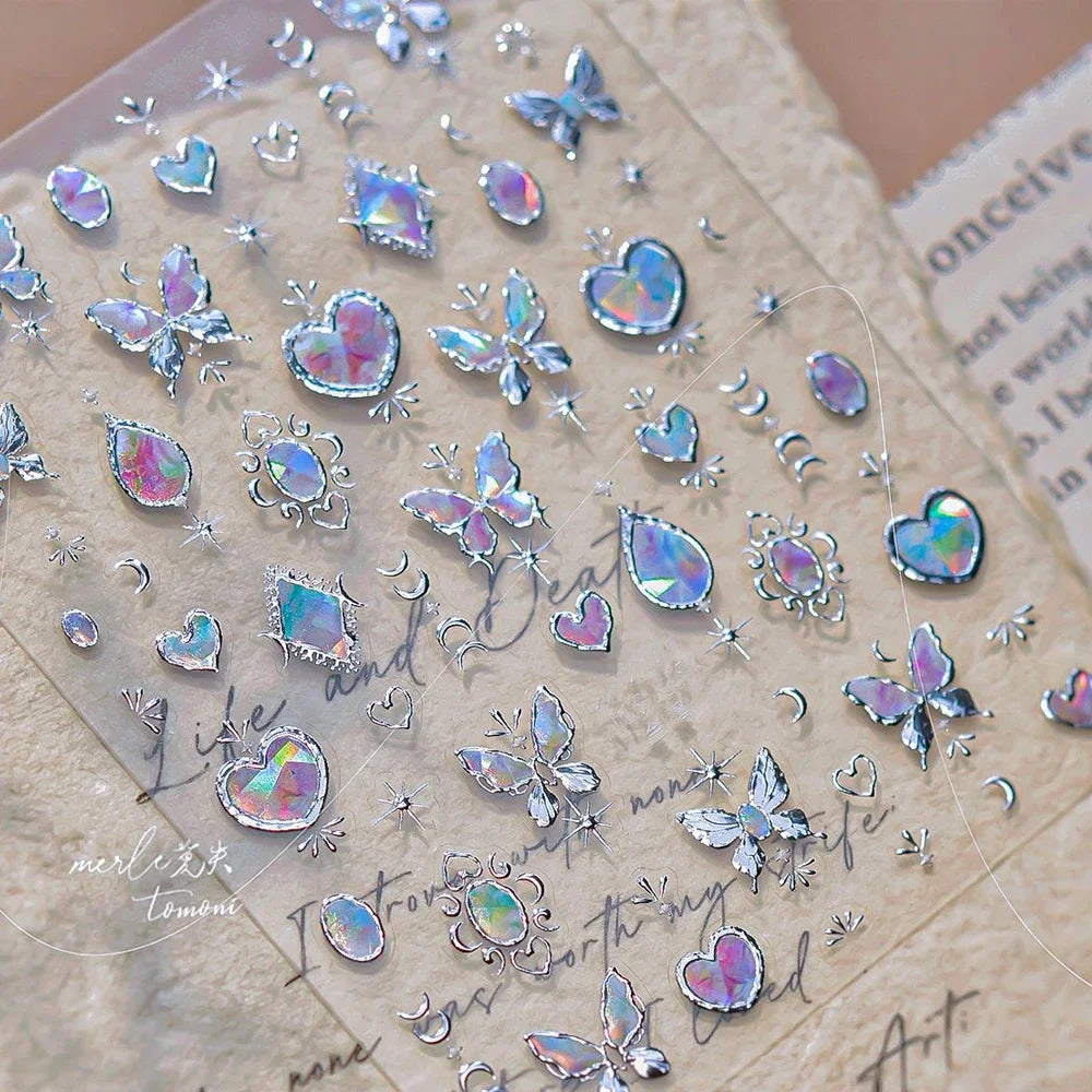 Gorgeous Gemstone Luxury 5D Nail Art Stickers