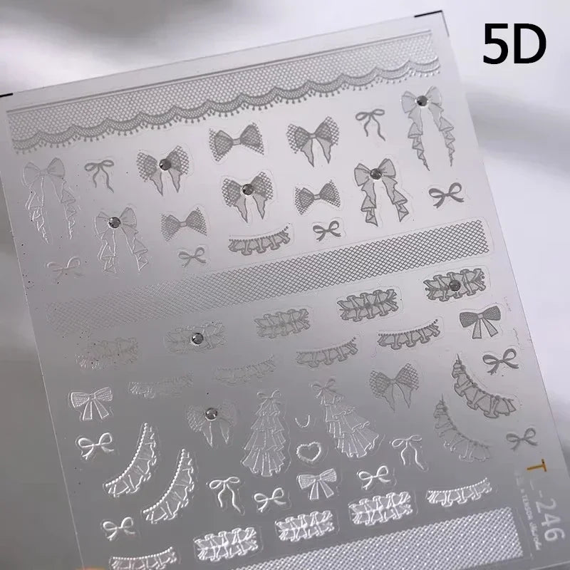 5D Elegant Nail Art Stickers
