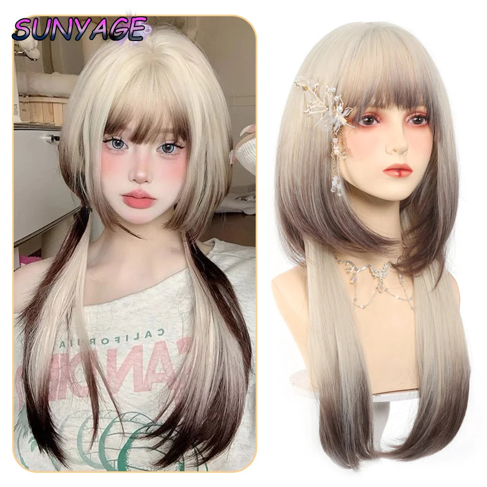 Cosplay Headband Wigs Synthetic