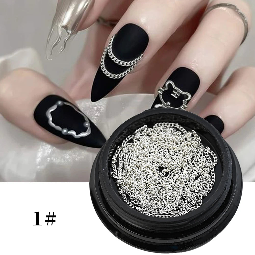 100CM Metal Chain Nail Art