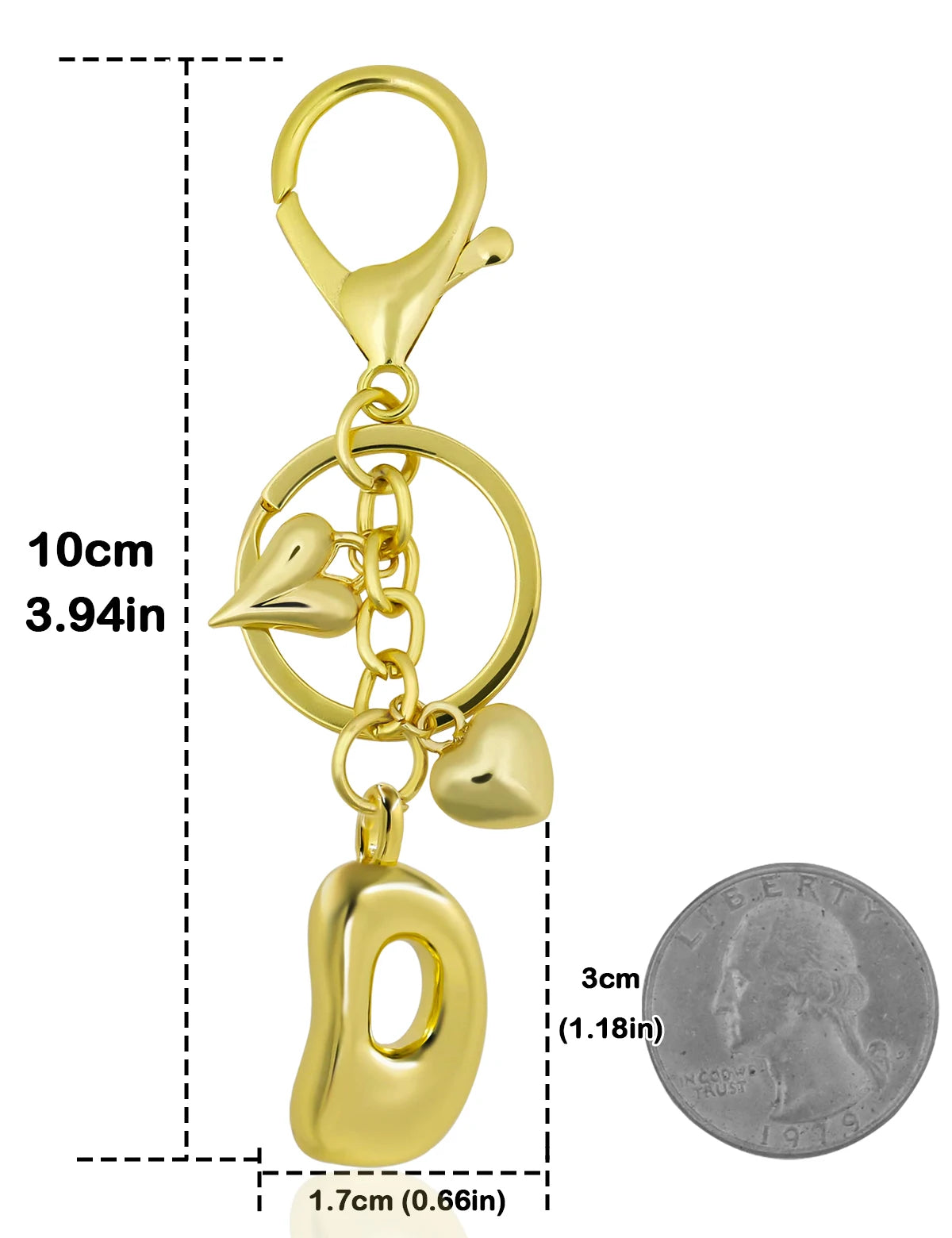 Bubble Letter Keychain