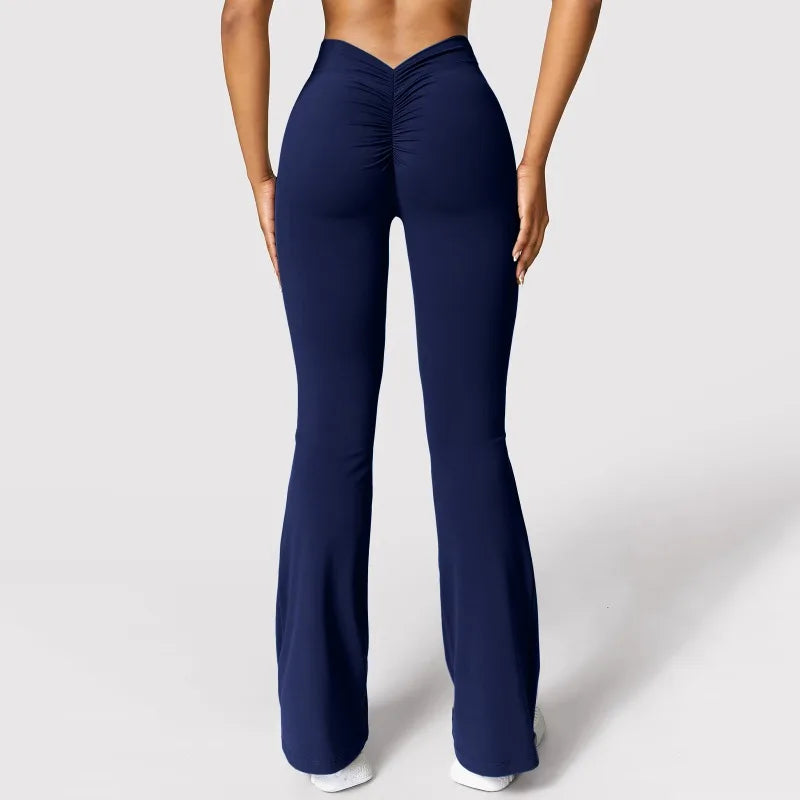 Sexy Yoga Flare Pants V-Cut Waist