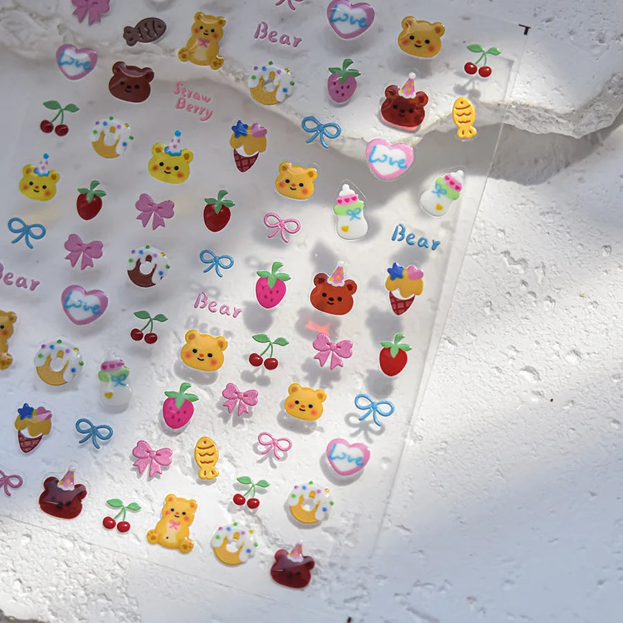 5D Nail Stickers Kawaii