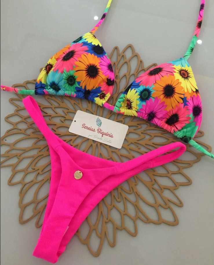 Swimwear Women Printed Bikini Set