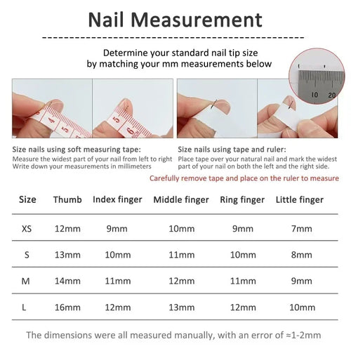 10Pcs Handmade Press On Nails Summer Fruits
