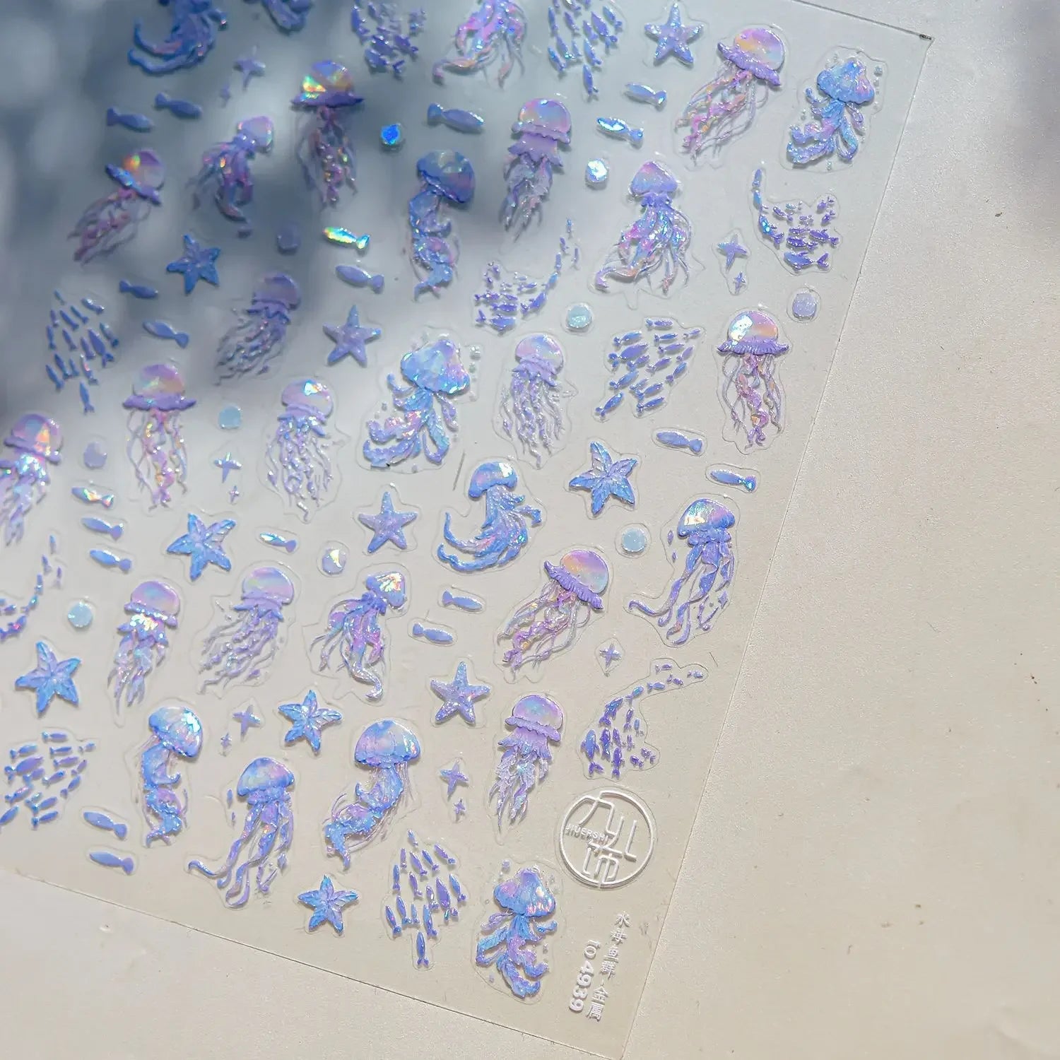 Goldfish Cavort Water 5D Nail Art Stickers Manicure Decal