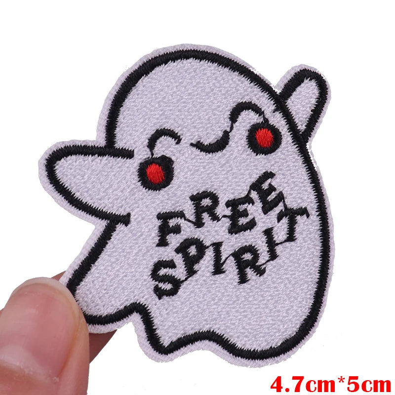 Personality Slogan Embroidered Patches